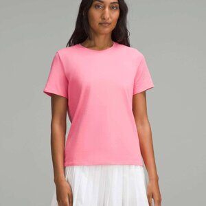Lululemon Organic Cotton Straight-Hem Crewneck T-Shirt W3HSBS (Sakura Pink) - S